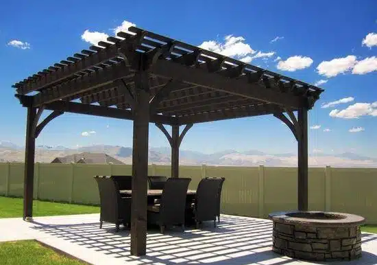 Fire Pit and Pergola backyard deck ideas on a budget - Fire Pit and Pergola