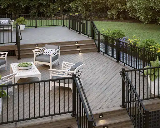 safety-and-quality-assurance Composite Decking stairs with lights in San Antonio