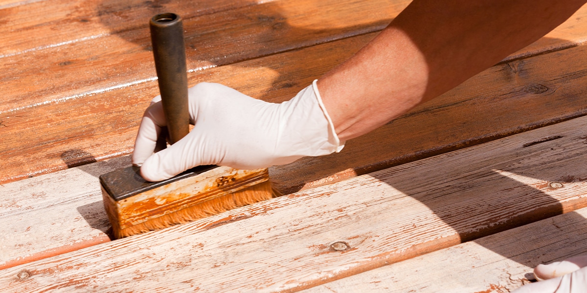 deck staining