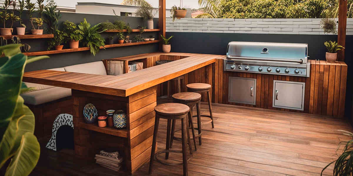 can you build an outdoor kitchen on a deck