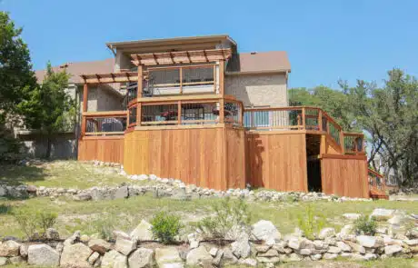 Wood deck